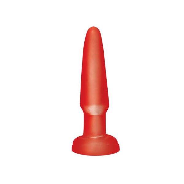 Basix Rubber Works Butt Plug Principiantes - Color Rojo