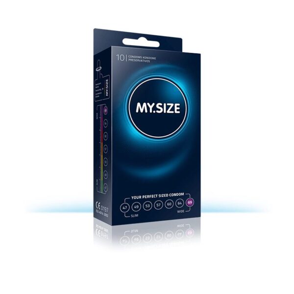 My Size Preservativo Natural de Látex Talla 69 Caja de 10 Unidades