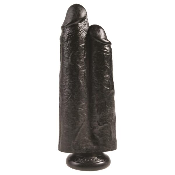 Pene Dole Two Cocks One Hole Negro 9