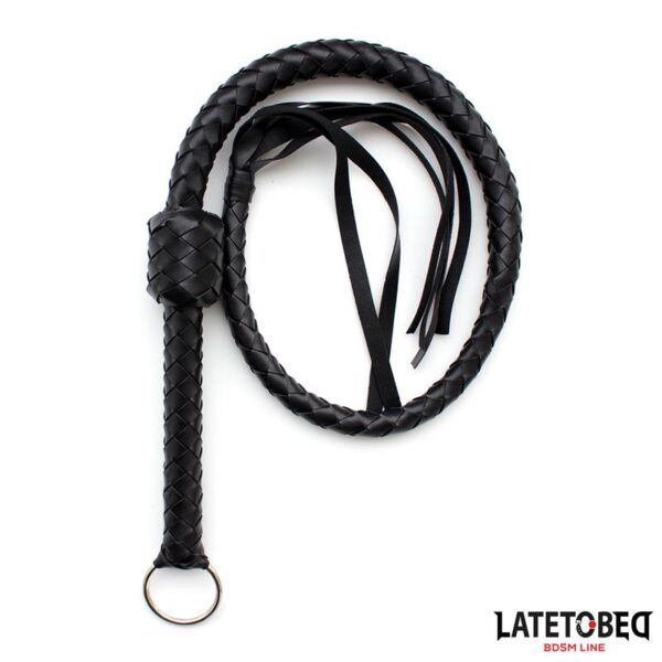 Látigo Trenzado Negro 116cm