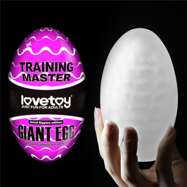 Masturbador Masculino Giant Egg Ripples Edition Púrpura