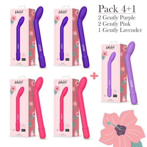 Pack 4 + 1 Gently Estimulador Punto G con APP