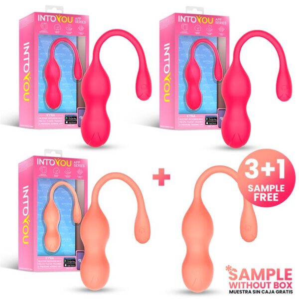 Pack 3+1 Kyra Entrenador de Suelo Pélvico Sensor de Presión y APP